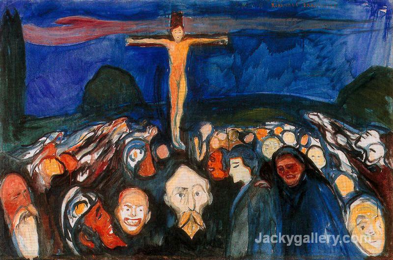 Golgotha, by Edvard Munch paintings reproduction
